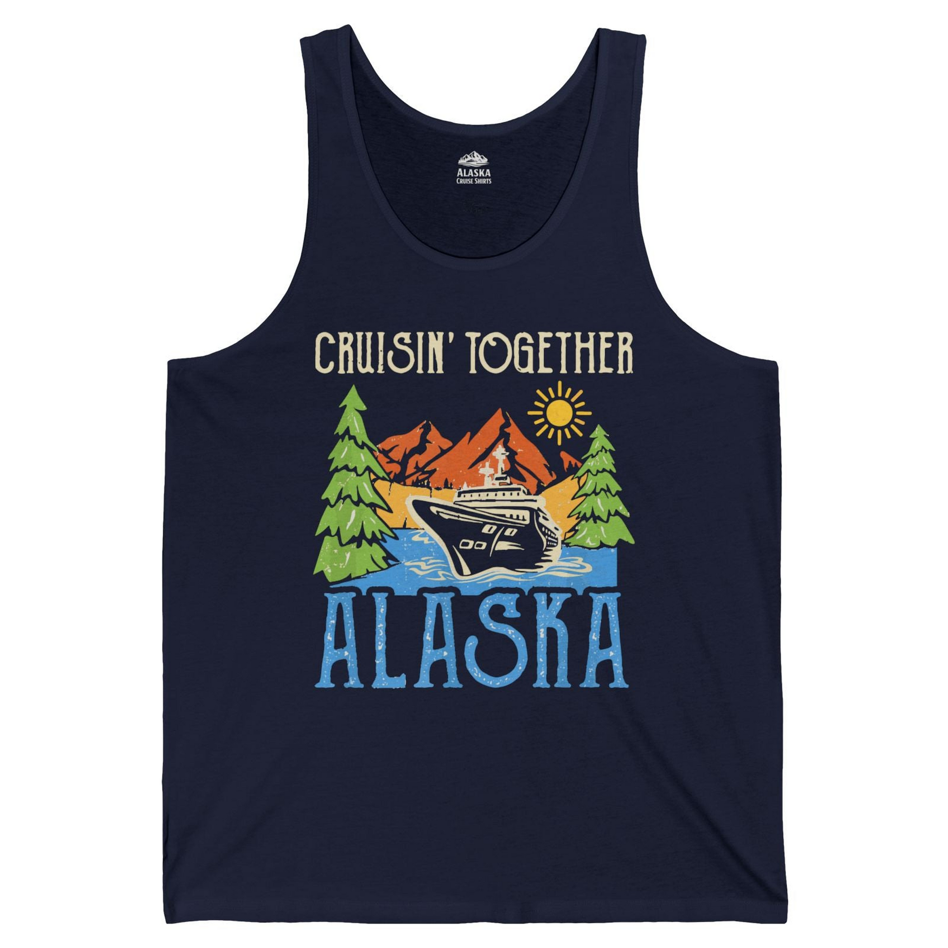 Alaska Cruise Adventure Nature Landscape Retro Family Shirt — Tank Top Tank Top – Alaska Cruise Shirts