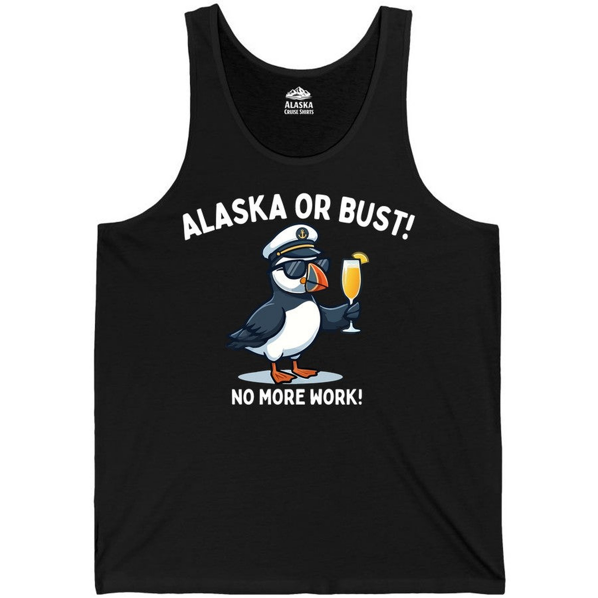 Funny Puffin Captain Alaska Cruise Shirt Tank Top – Alaska Cruise Shirts