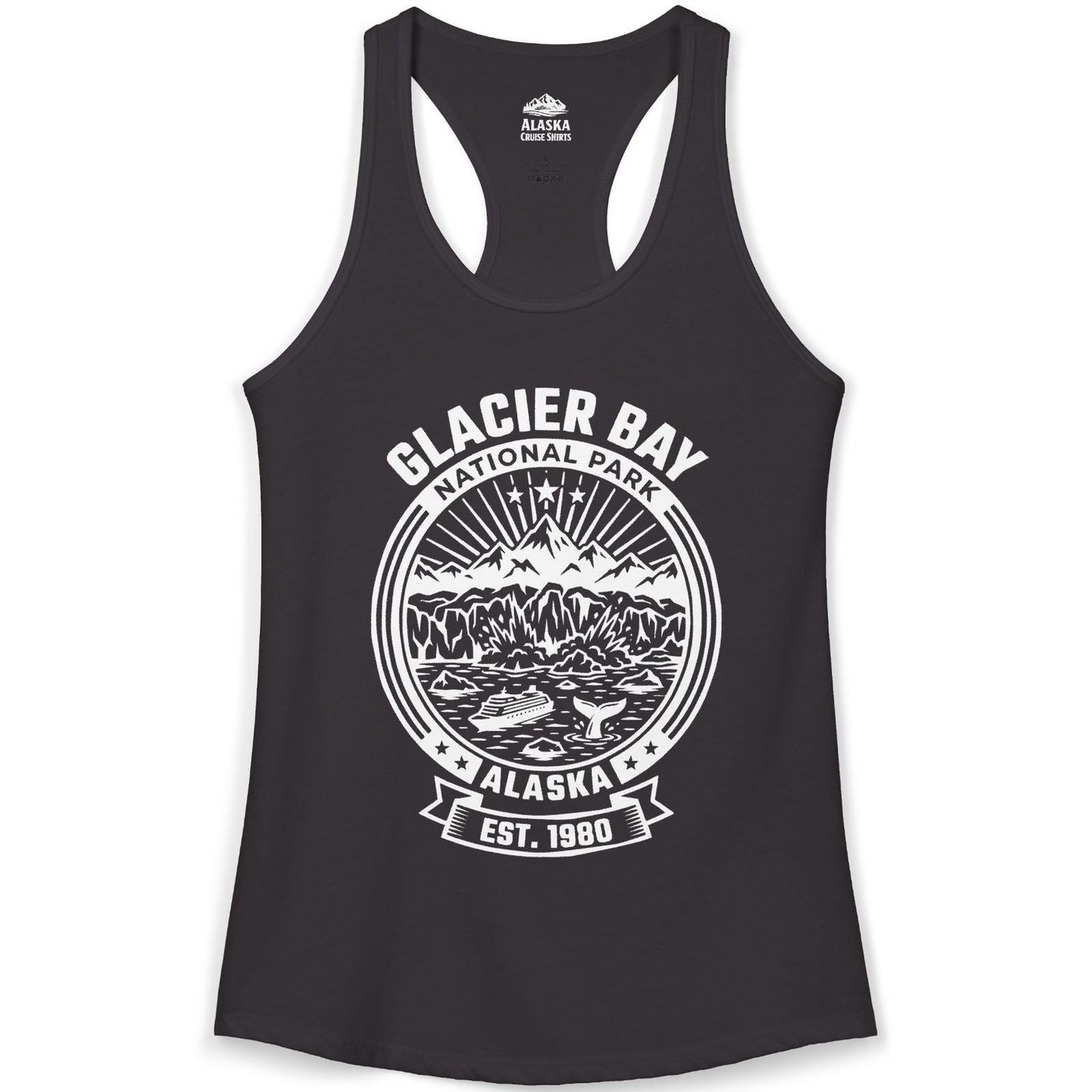 Glacier Bay Alaska National Park Adventure Shirt for Travelers — Ladies Tank Tank Top – Alaska Cruise Shirts