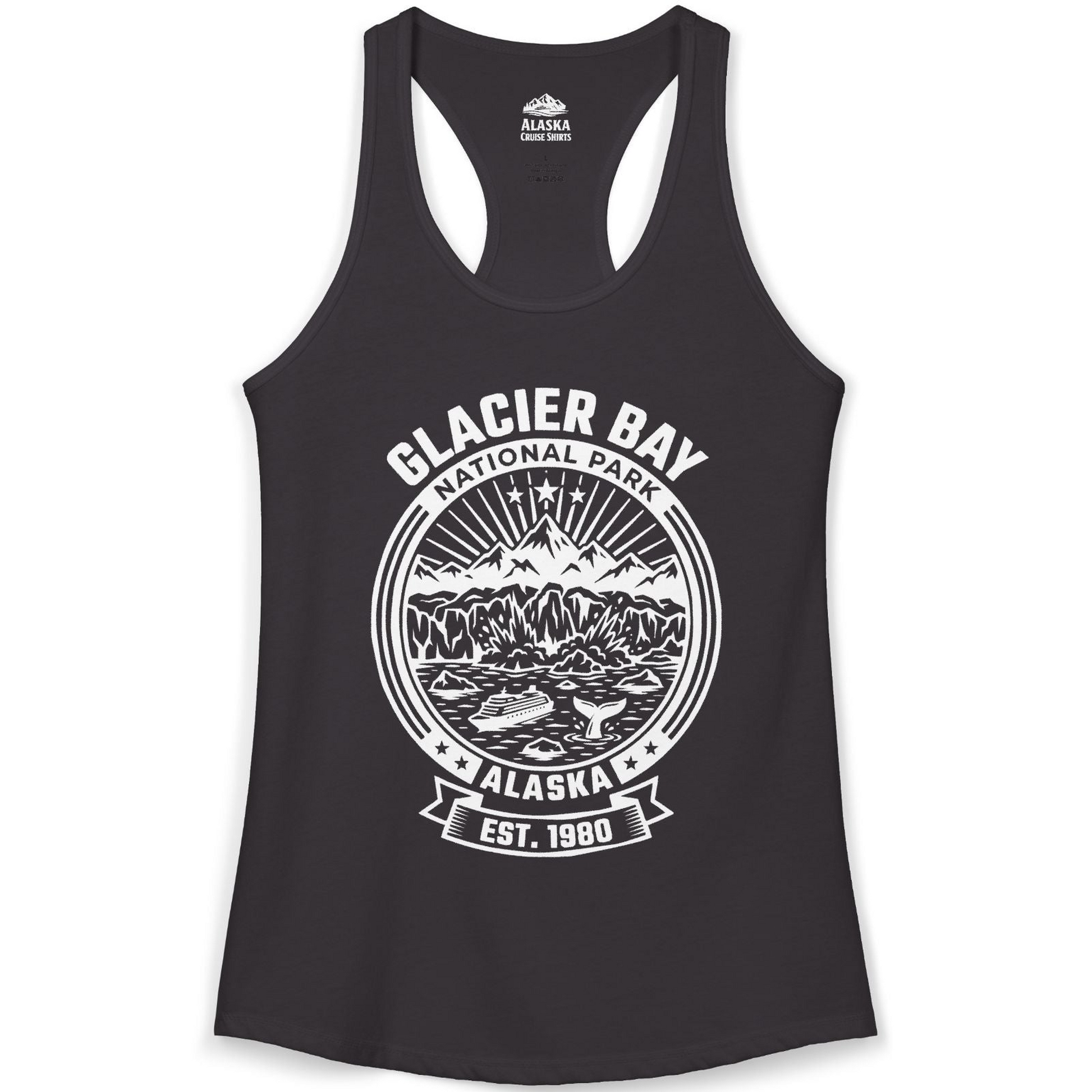 Glacier Bay Alaska National Park Adventure Shirt for Travelers — Ladies Tank Tank Top – Alaska Cruise Shirts