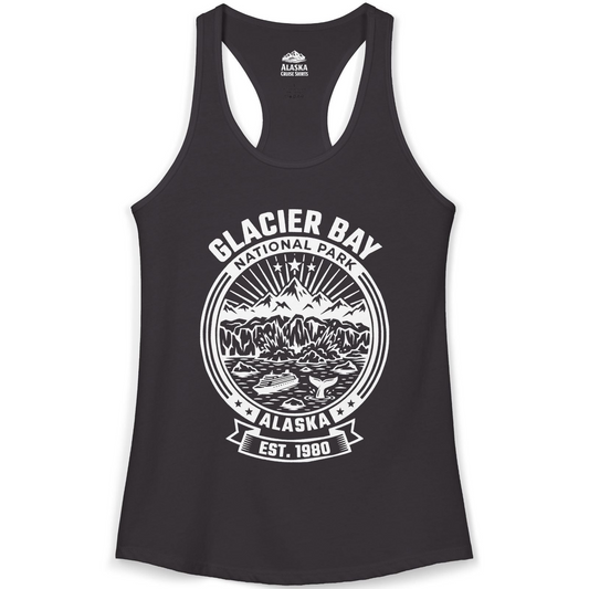 Glacier Bay Alaska National Park Adventure Shirt for Travelers — Ladies Tank Tank Top – Alaska Cruise Shirts