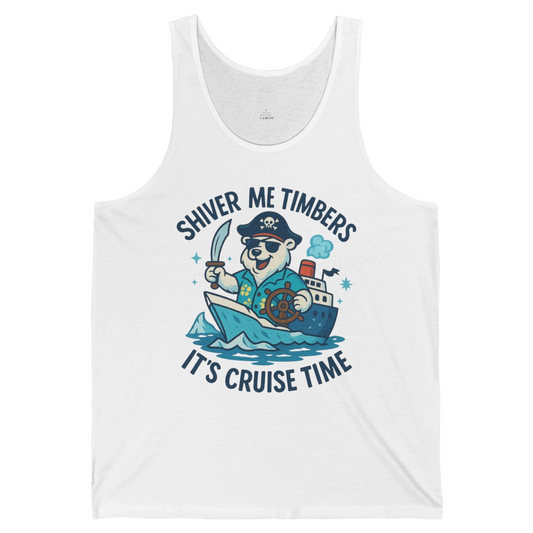 Funny Polar Bear Pirate Cruise Vacation Shirt Tank Top – Alaska Cruise Shirts