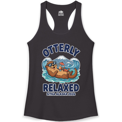 Otterly Relaxed Sitka Alaska 2026 Vacation Souvenir Shirt — Ladies Tank Tank Top – Alaska Cruise Shirts