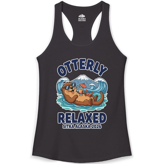 Otterly Relaxed Sitka Alaska 2026 Vacation Souvenir Shirt — Ladies Tank Tank Top – Alaska Cruise Shirts