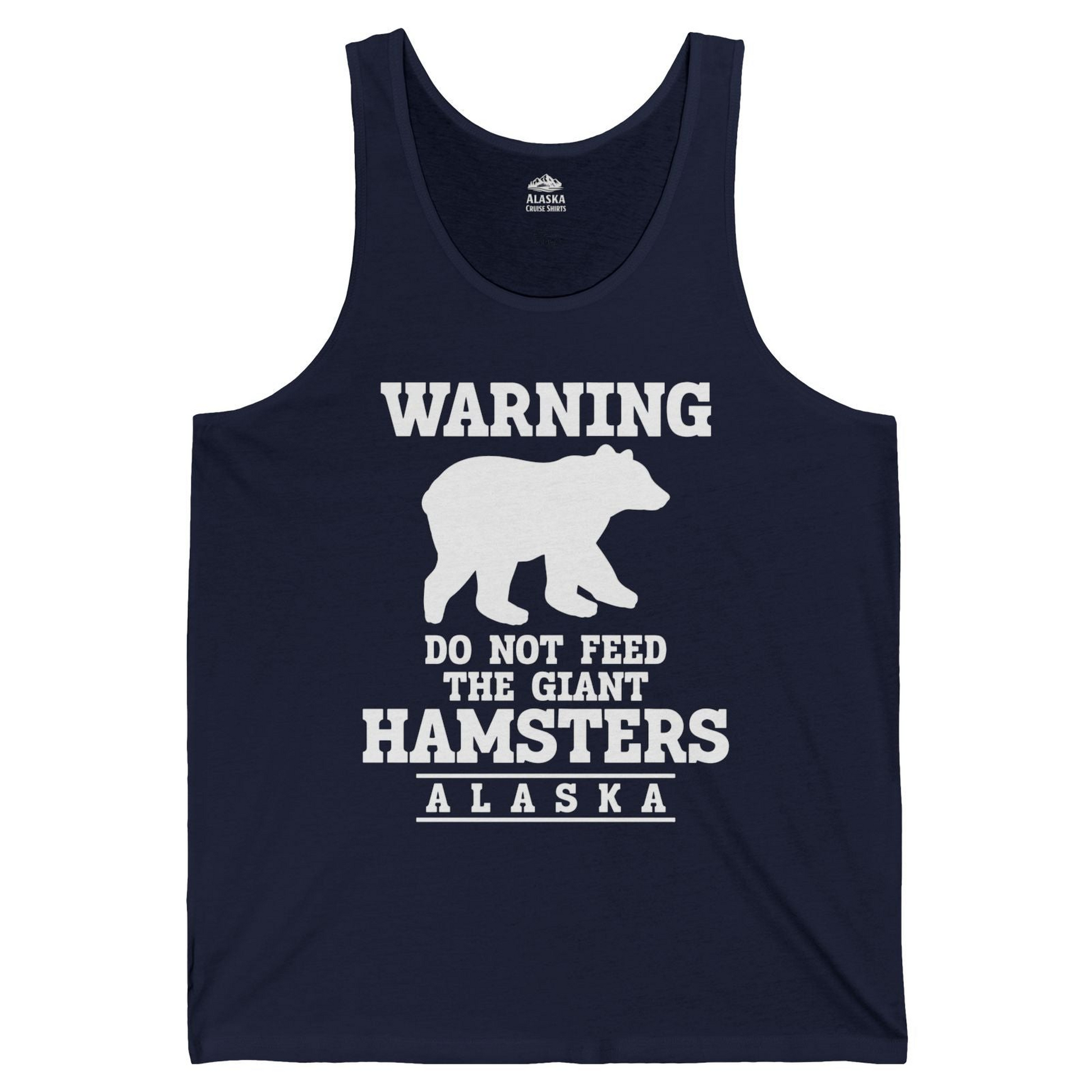 Funny Alaska Bear Warning tank top Tank Top – Alaska Cruise Shirts