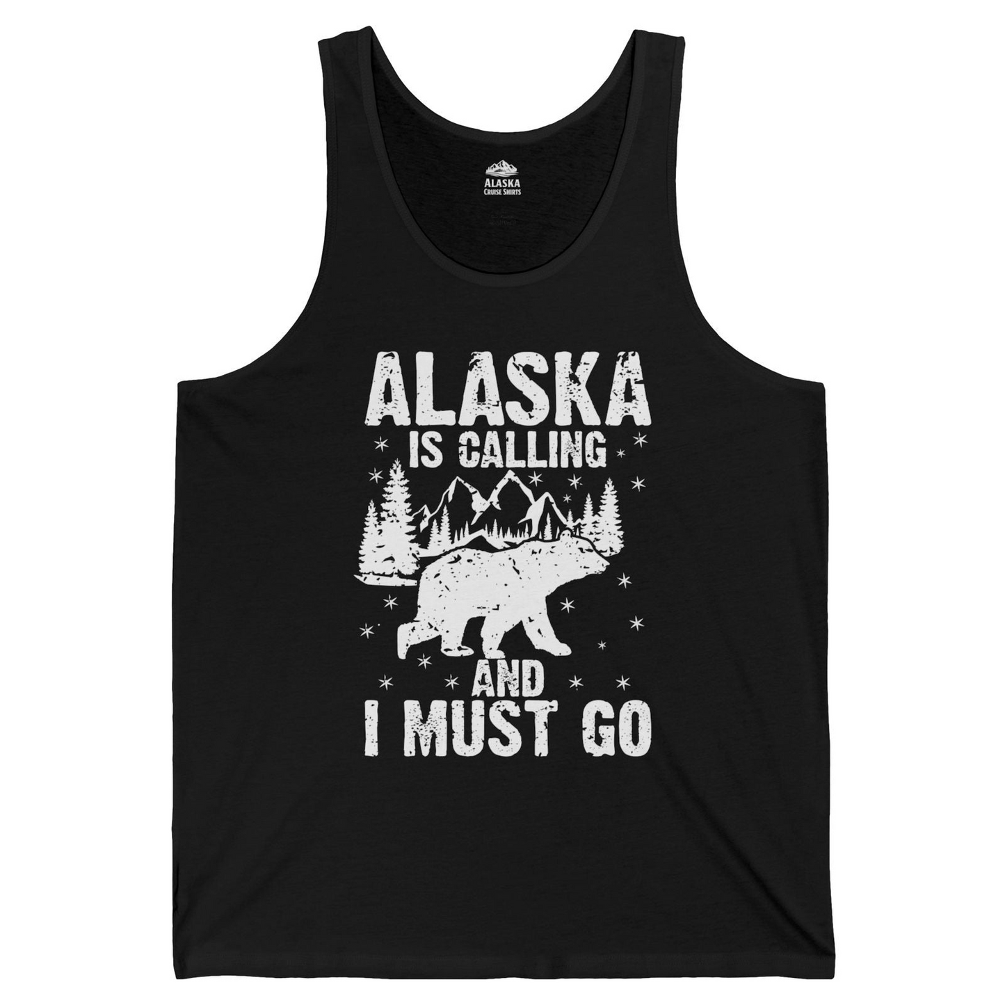 Alaska Is Calling Bear Mountain Wilderness Adventure Vintage Shirt — Tank Top Tank Top – Alaska Cruise Shirts
