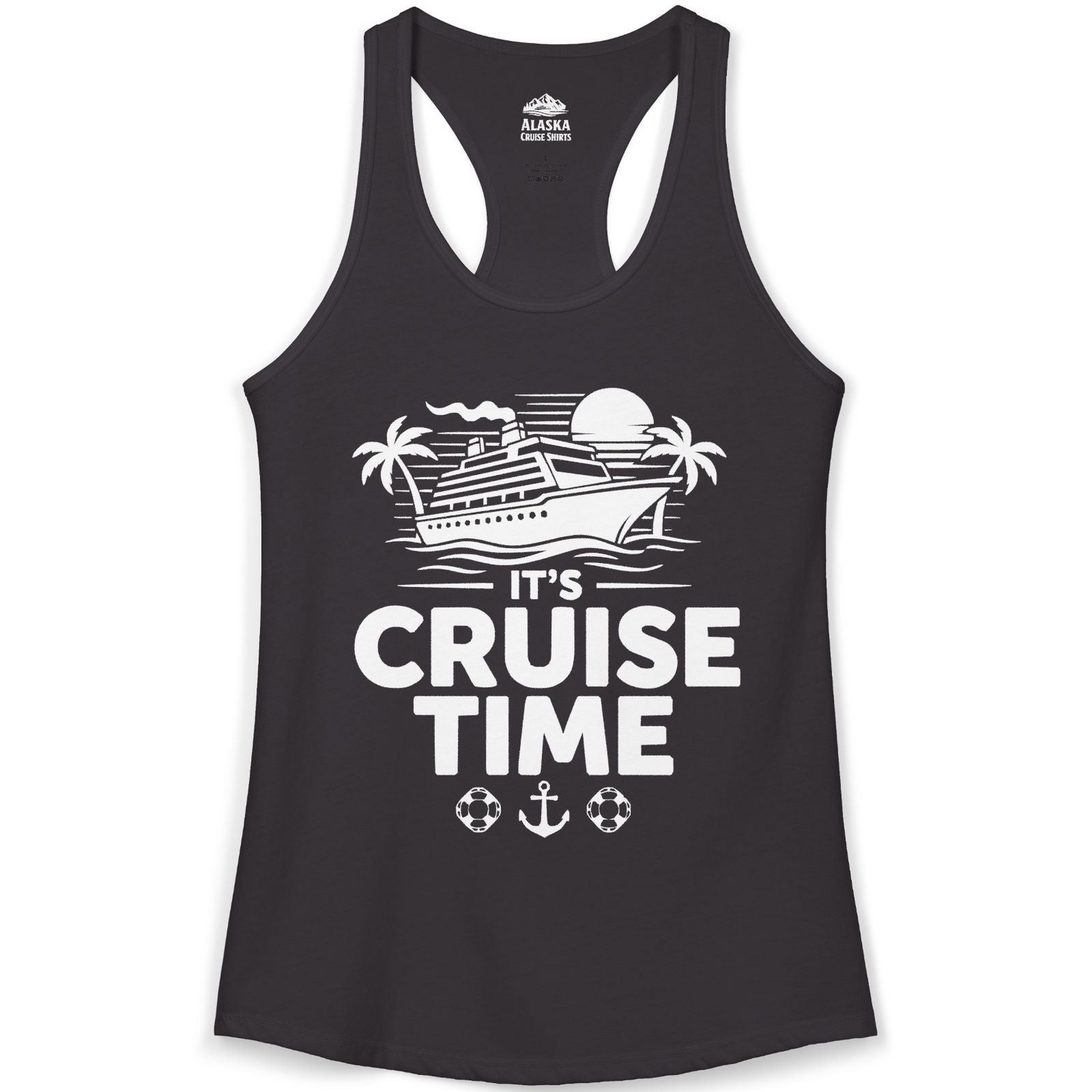 It’s Cruise Time Bold Nautical Vacation Shirt for Cruise Enthusiasts — Ladies Tank Tank Top – Alaska Cruise Shirts