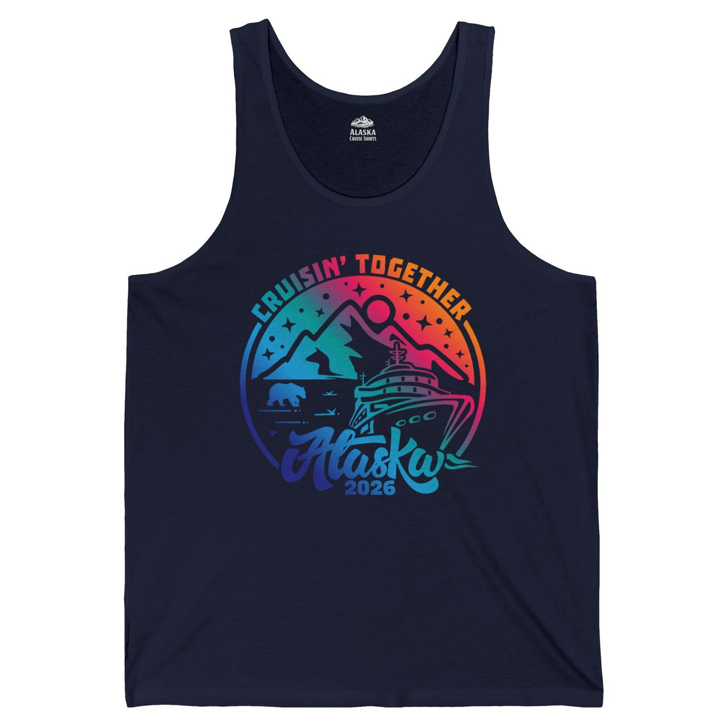 Alaska Cruise Adventure Mountains Wildlife Retro Family Group Shirt 2026 — Tank Top Tank Top – Alaska Cruise Shirts