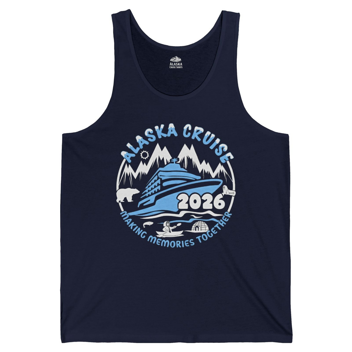 Alaska Cruise 2026 Family Adventure Shirt with Wildlife and Nature — Tank Top Tank Top – Alaska Cruise Shirts