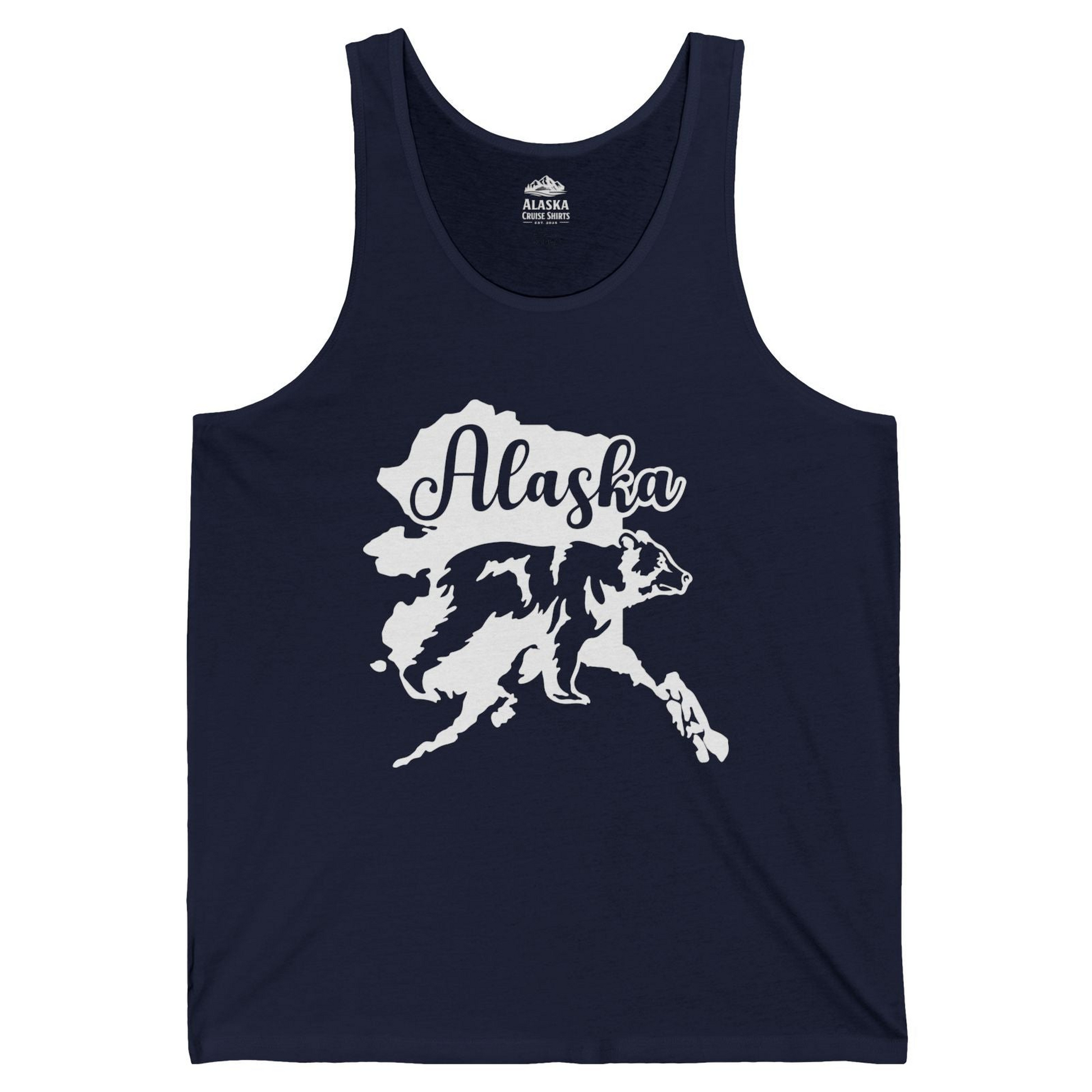 Alaska Bear Silhouette Shirt Tank Top – Alaska Cruise Shirts