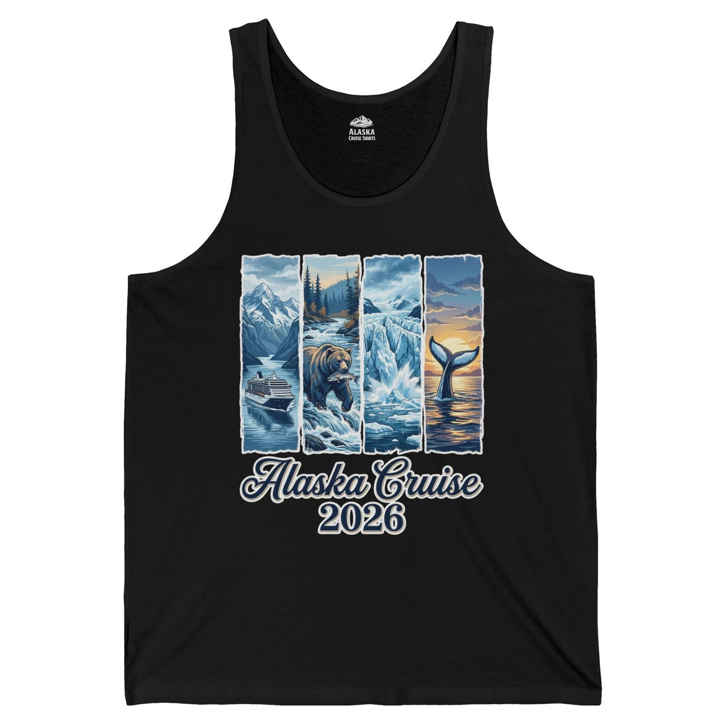 Alaska Cruise 2026 Scenic Wildlife Adventure Souvenir Shirt — Tank Top Tank Top – Alaska Cruise Shirts