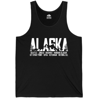 Alaska Cruise Silhouette Wildlife Destinations Shirt Seattle Juneau — Tank Top Tank Top – Alaska Cruise Shirts