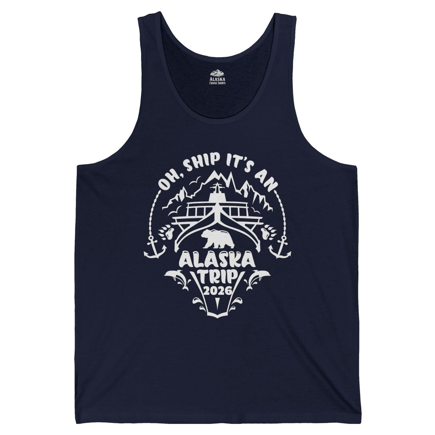 Oh Ship It’s an Alaska Trip 2026 Cruise and Wildlife Shirt — Tank Top Tank Top – Alaska Cruise Shirts