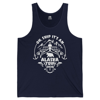 Oh Ship It’s an Alaska Trip 2026 Cruise and Wildlife Shirt — Tank Top Tank Top – Alaska Cruise Shirts
