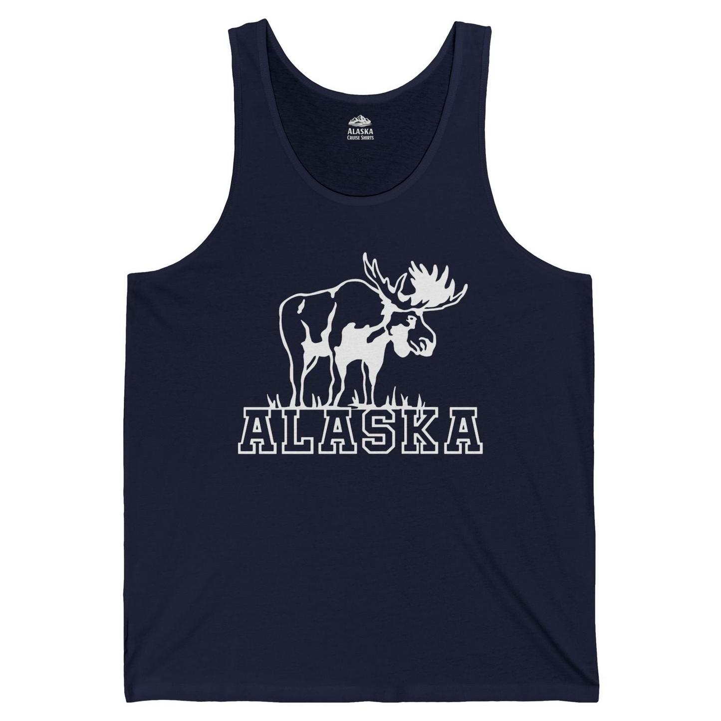 Alaska Moose Silhouette Shirt Tank Top – Alaska Cruise Shirts