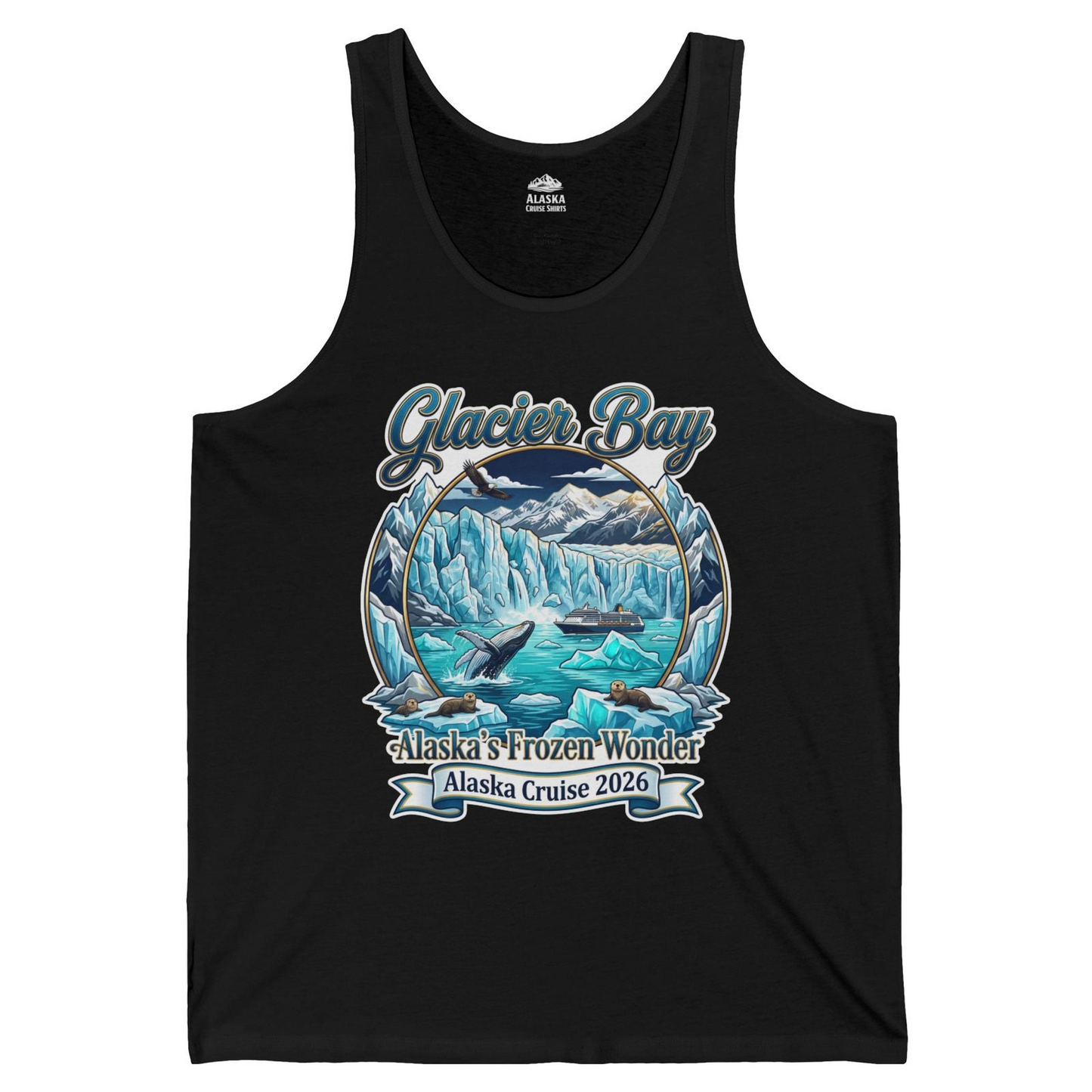 Glacier Bay Alaska Cruise 2026 Wildlife Adventure Souvenir Shirt — Tank Top Tank Top – Alaska Cruise Shirts