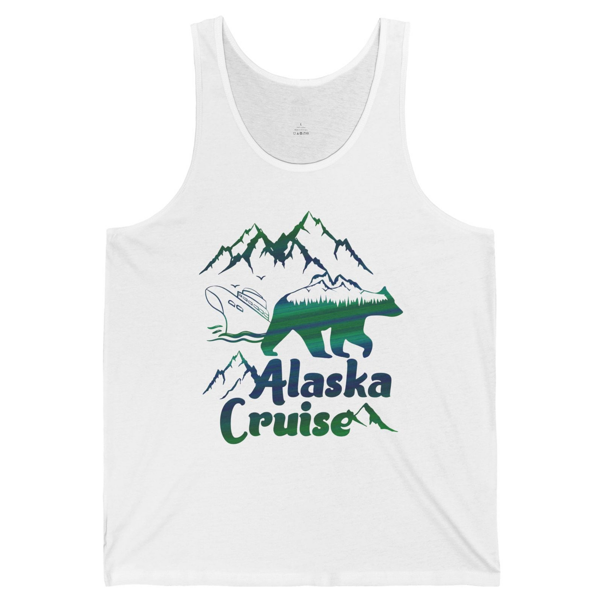 Alaska Cruise Bear Mountains Silhouette Shirt Tank Top – Alaska Cruise Shirts
