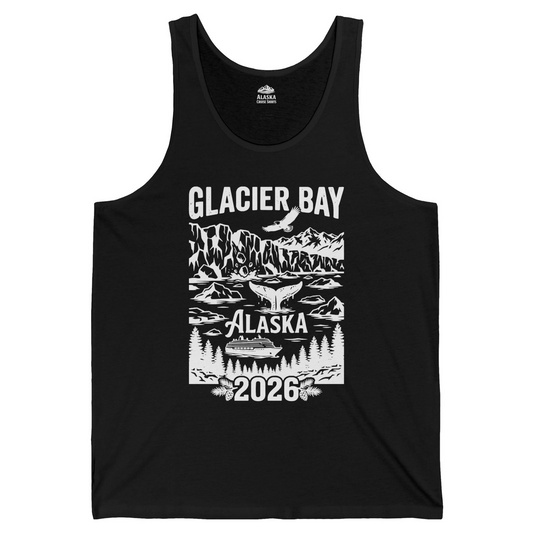 Glacier Bay Alaska 2026 Cruise Adventure Nature Scene Shirt — Tank Top Tank Top – Alaska Cruise Shirts