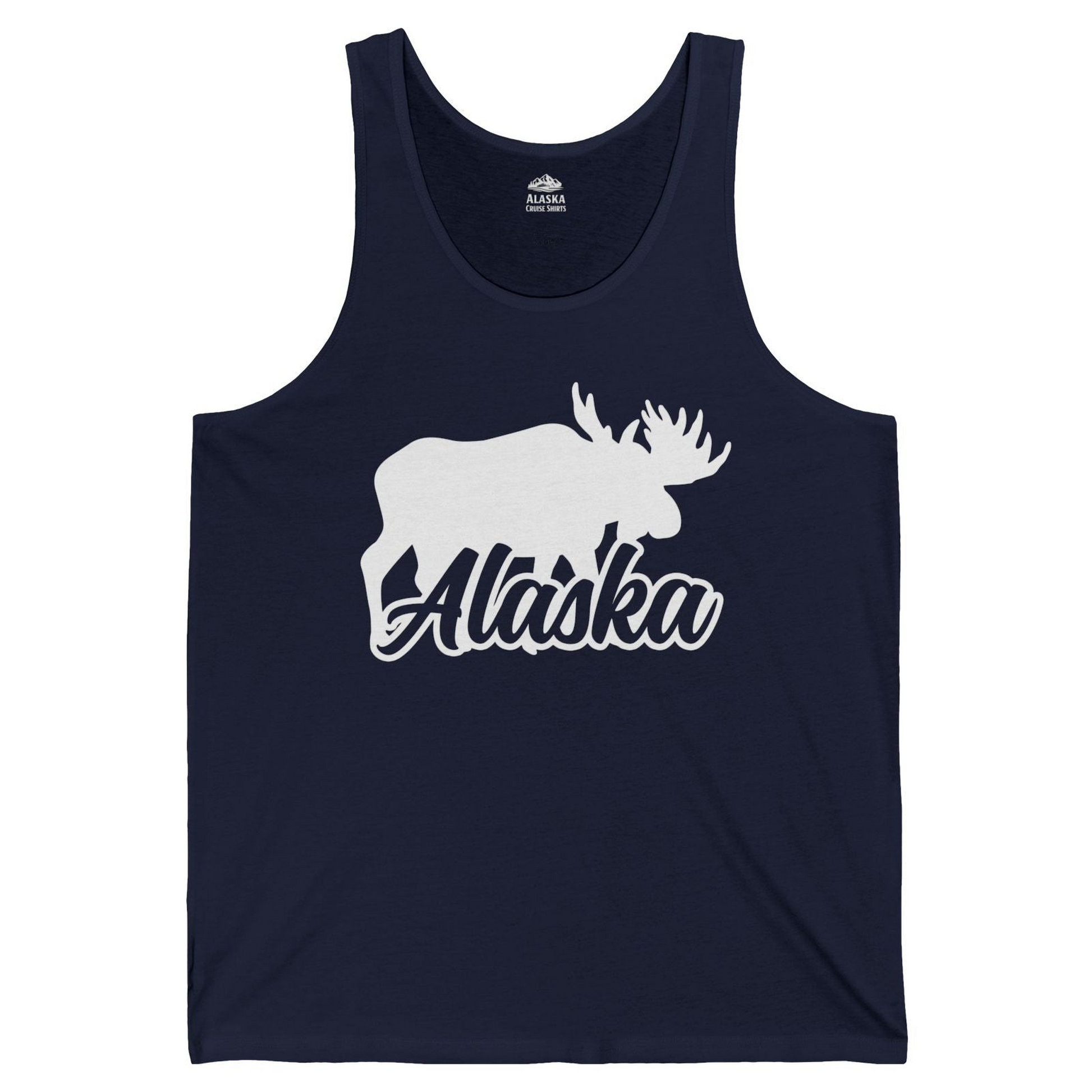 Alaska Moose Wildlife Silhouette Shirt Tank Top – Alaska Cruise Shirts