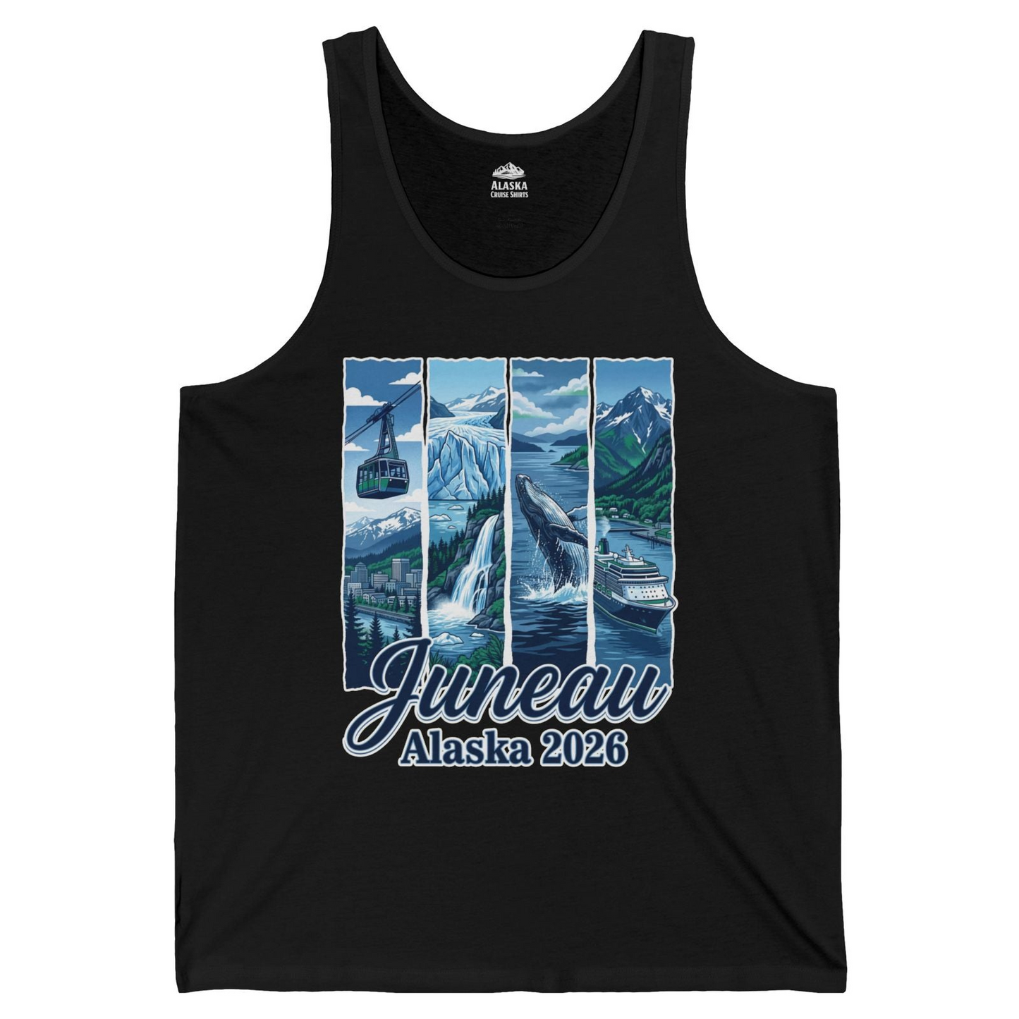 Juneau Alaska 2026 Cruise and Nature Souvenir Shirt — Tank Top Tank Top – Alaska Cruise Shirts