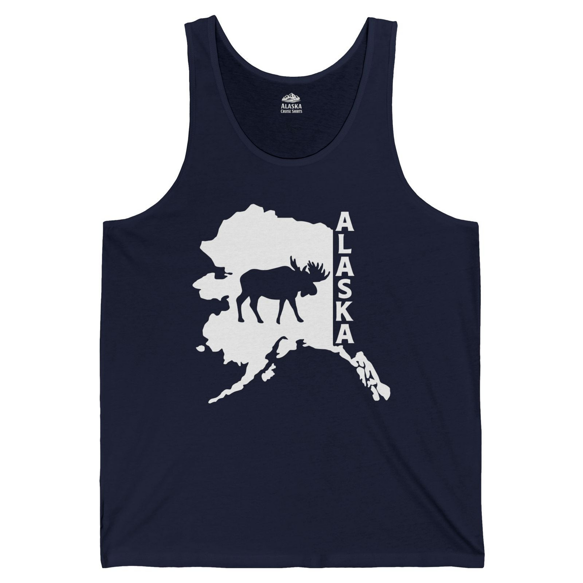 Alaska Moose Silhouette Shirt Tank Top – Alaska Cruise Shirts