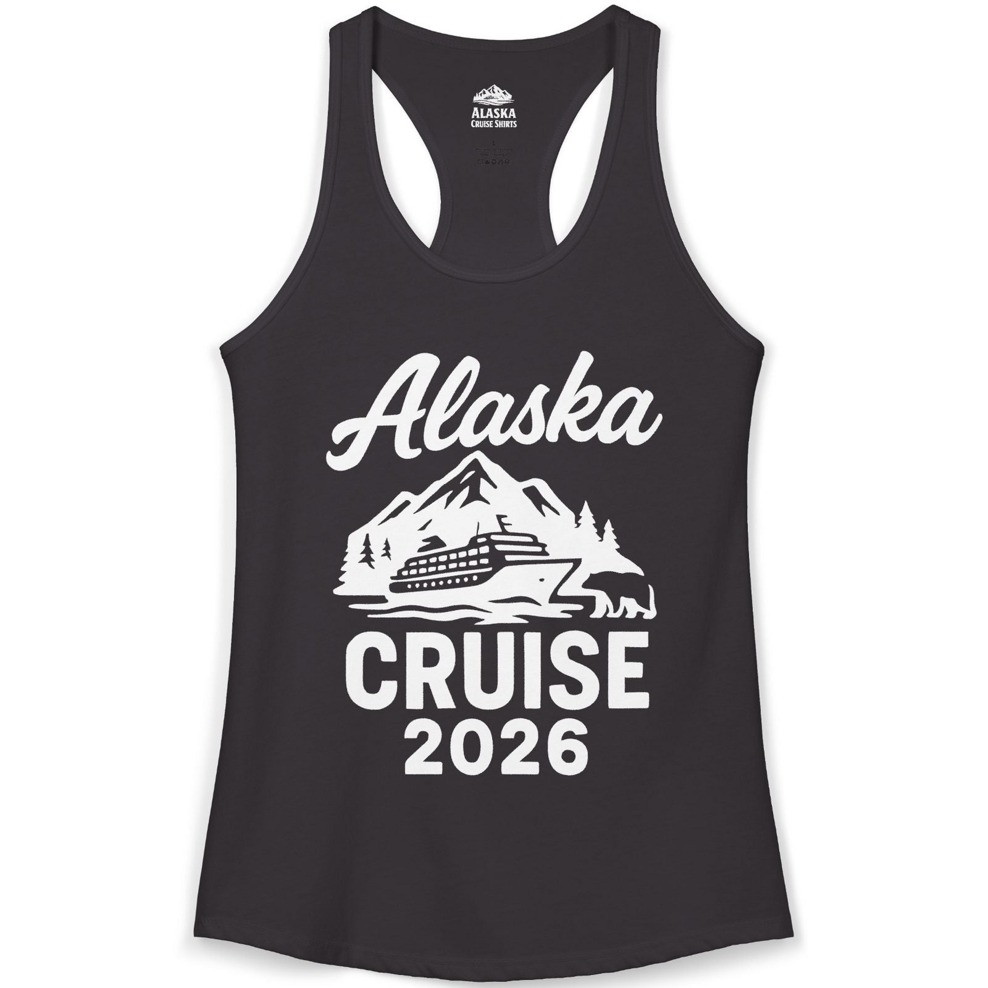 Alaska Cruise 2026 Nature Adventure Souvenir T-Shirt — Ladies Tank Tank Top – Alaska Cruise Shirts