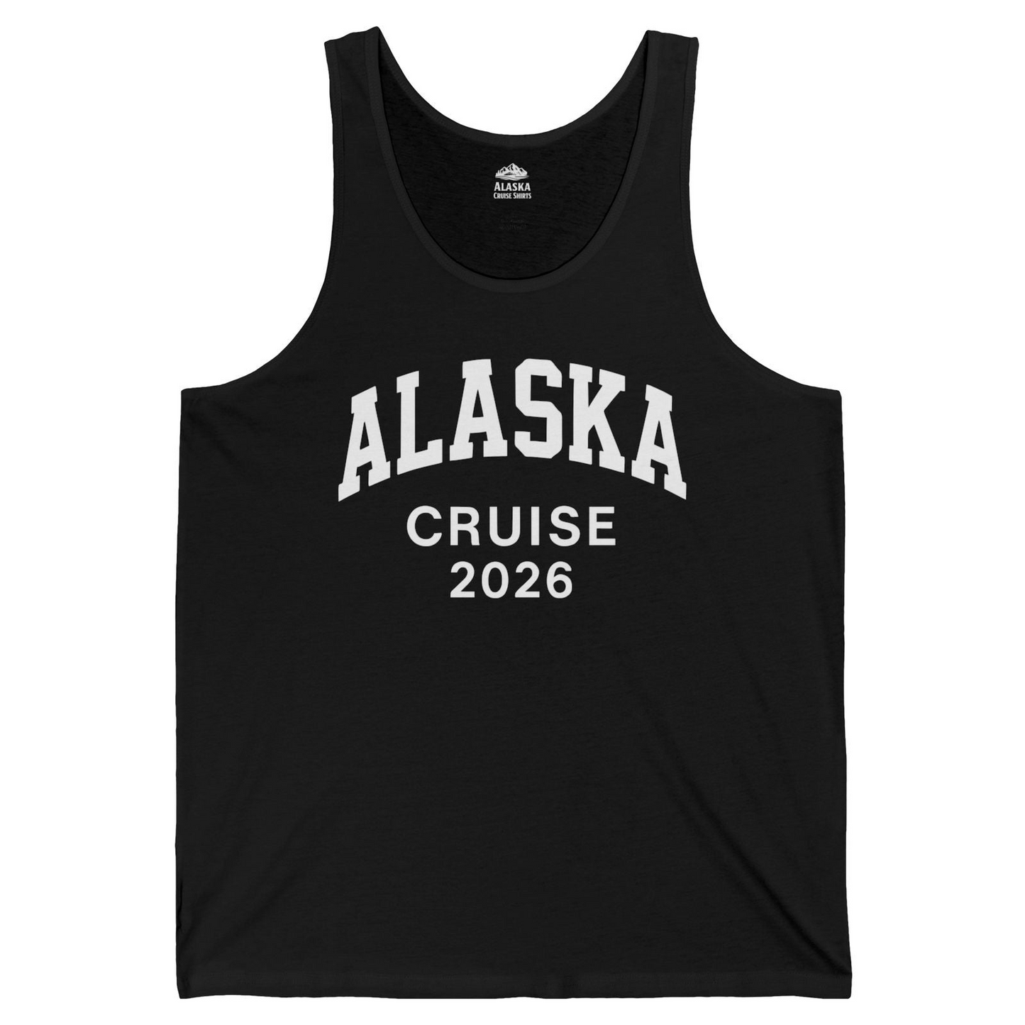 Alaska Cruise 2026 Bold Collegiate Vacation Travel Shirt — Tank Top Tank Top – Alaska Cruise Shirts