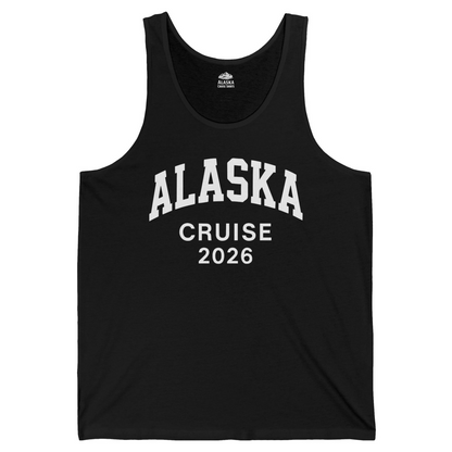 Alaska Cruise 2026 Bold Collegiate Vacation Travel Shirt — Tank Top Tank Top – Alaska Cruise Shirts