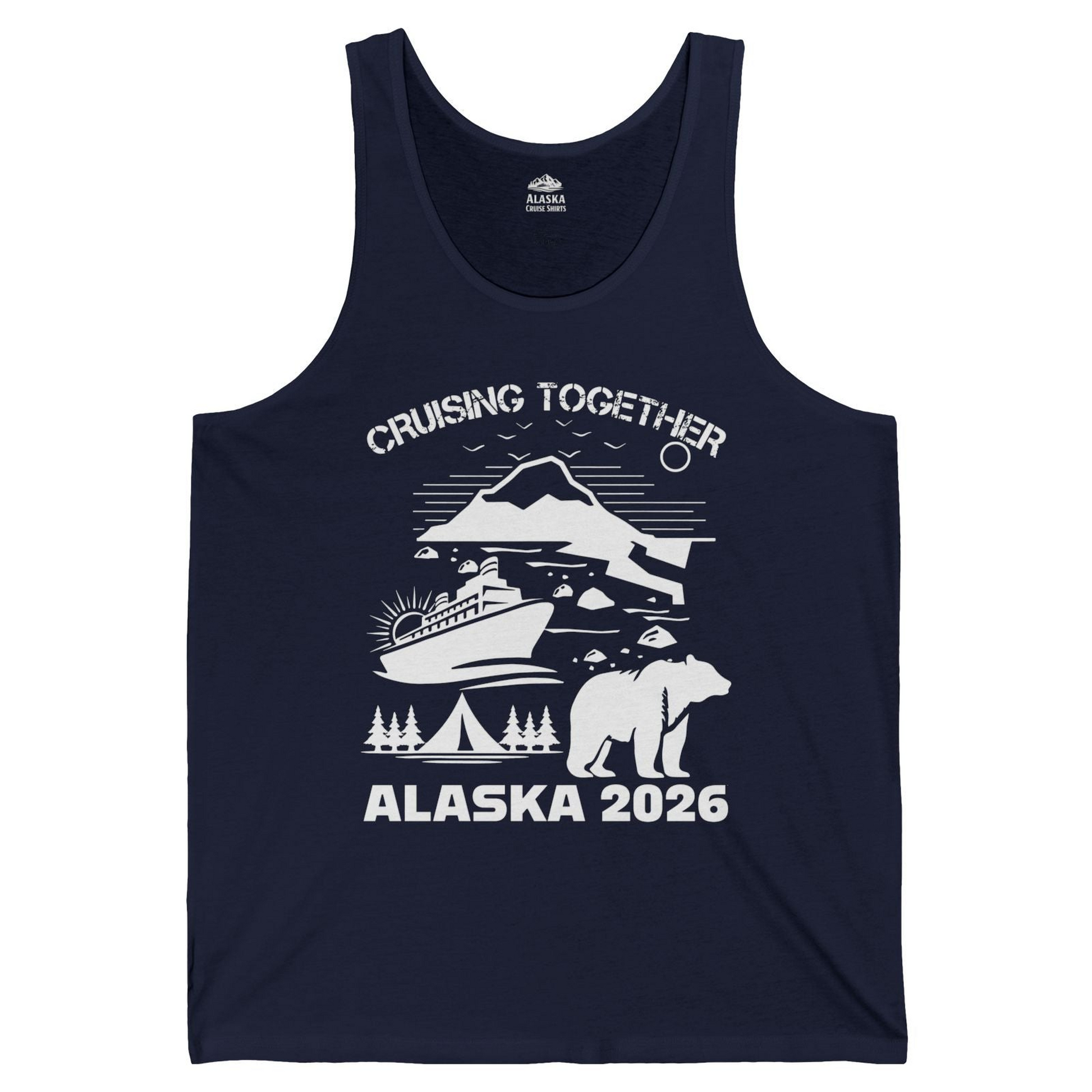 Alaska Cruise 2026 Family Adventure Bear Mountain Nature Shirt — Tank Top Tank Top – Alaska Cruise Shirts