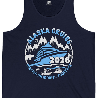 Alaska Cruise 2026 Shirt Tank Top – Alaska Cruise Shirts Close Up