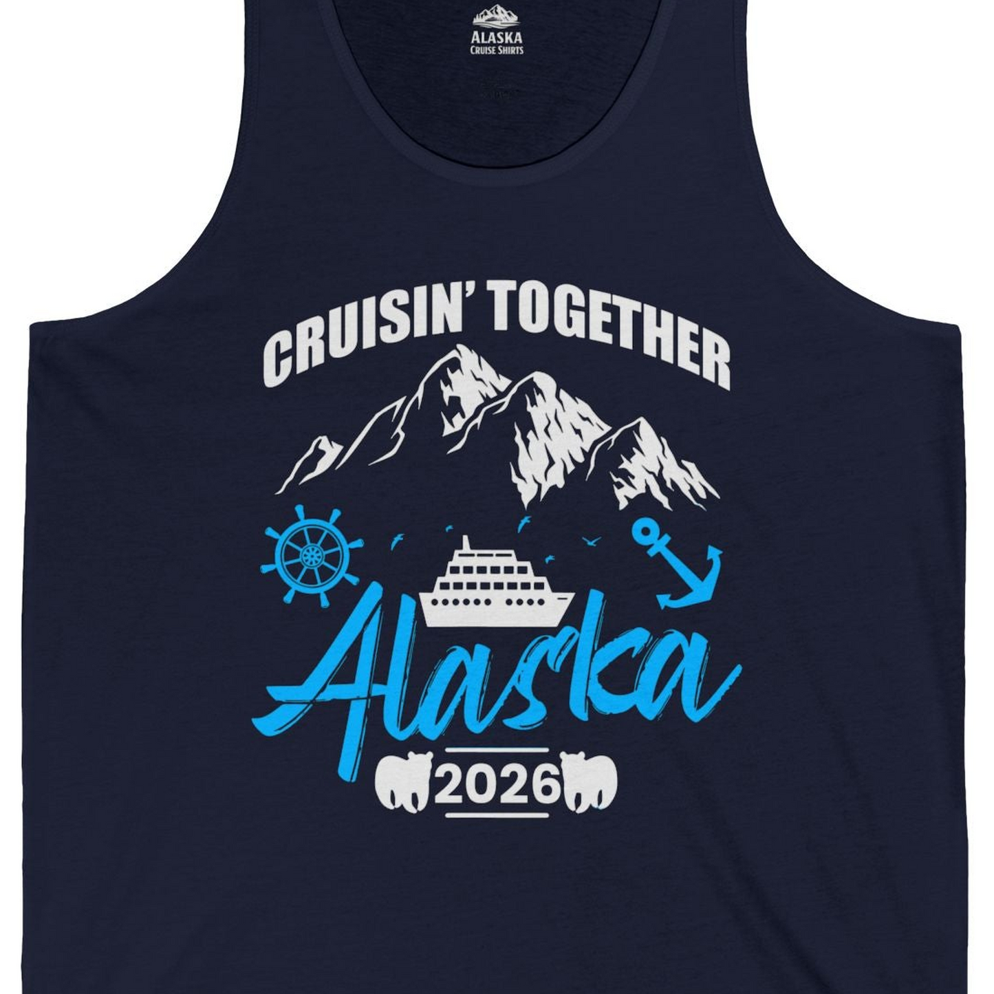 Alaska Cruise Group Adventure Shirt Tank Top – Alaska Cruise Shirts Close Up