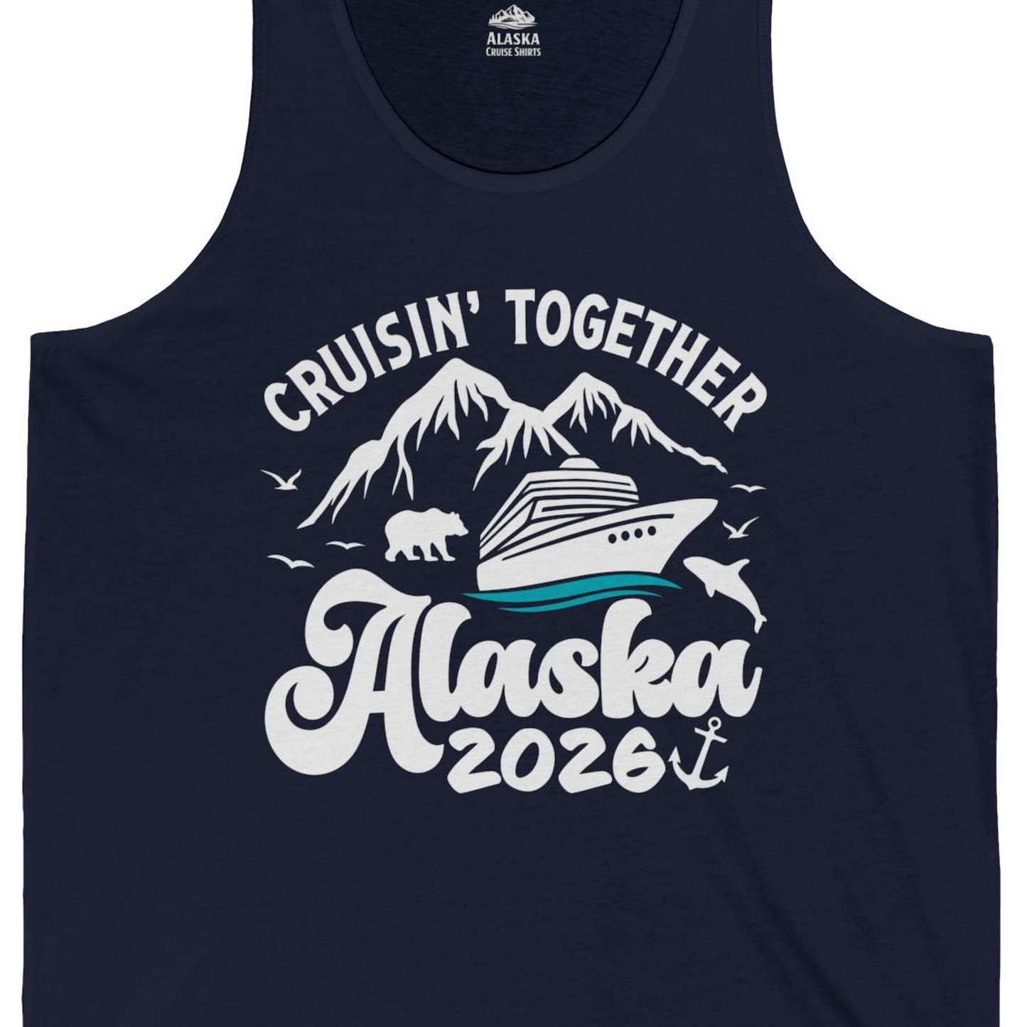 Alaska Cruise Adventure Shirt Tank Top – Alaska Cruise Shirts Close Up