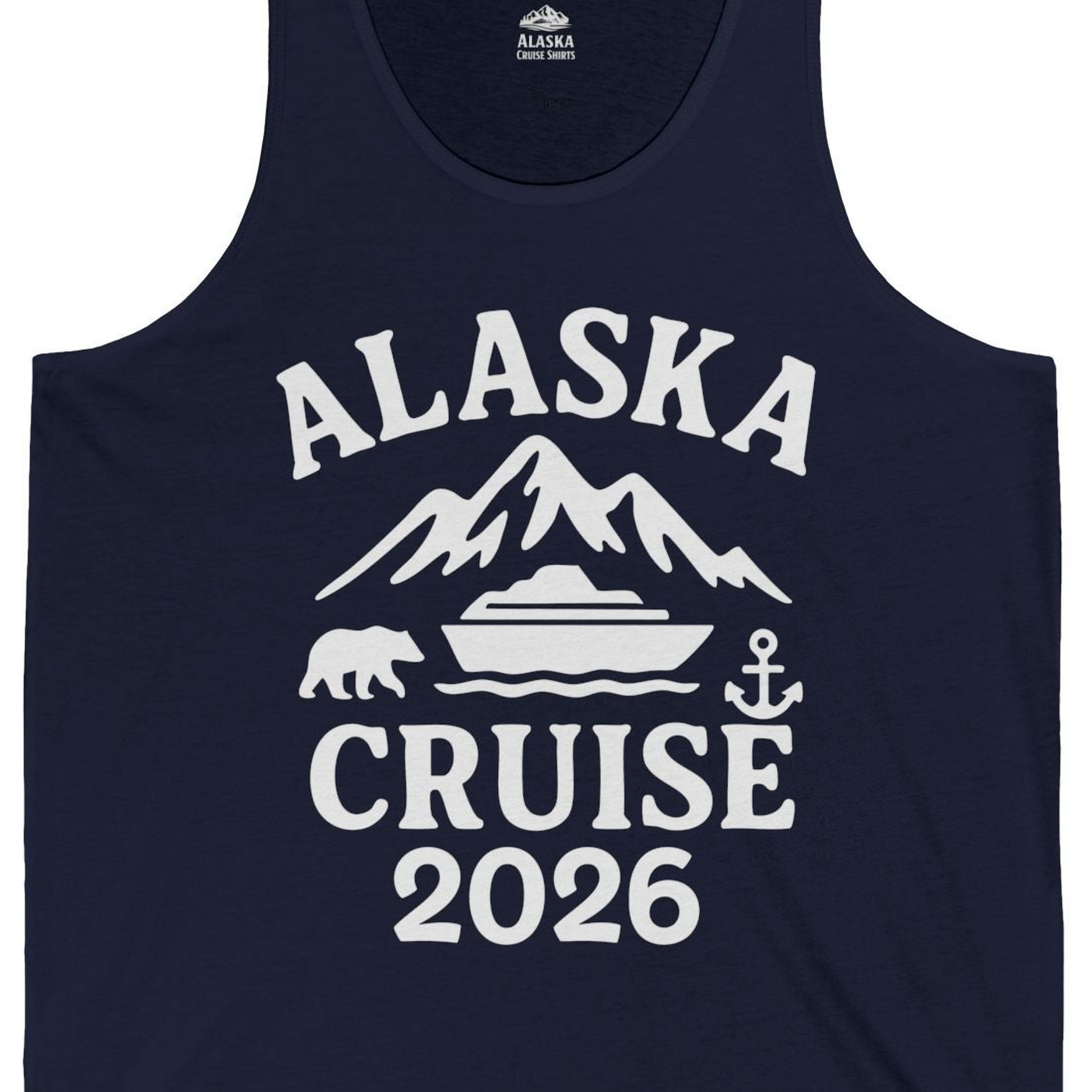 Alaska Cruise 2026 Shirt Tank Top – Alaska Cruise Shirts Close Up
