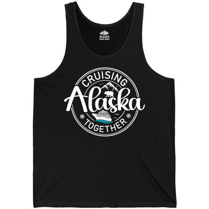 Alaska Cruise Adventure Retro Badge Shirt Tank Top – Alaska Cruise Shirts Close Up