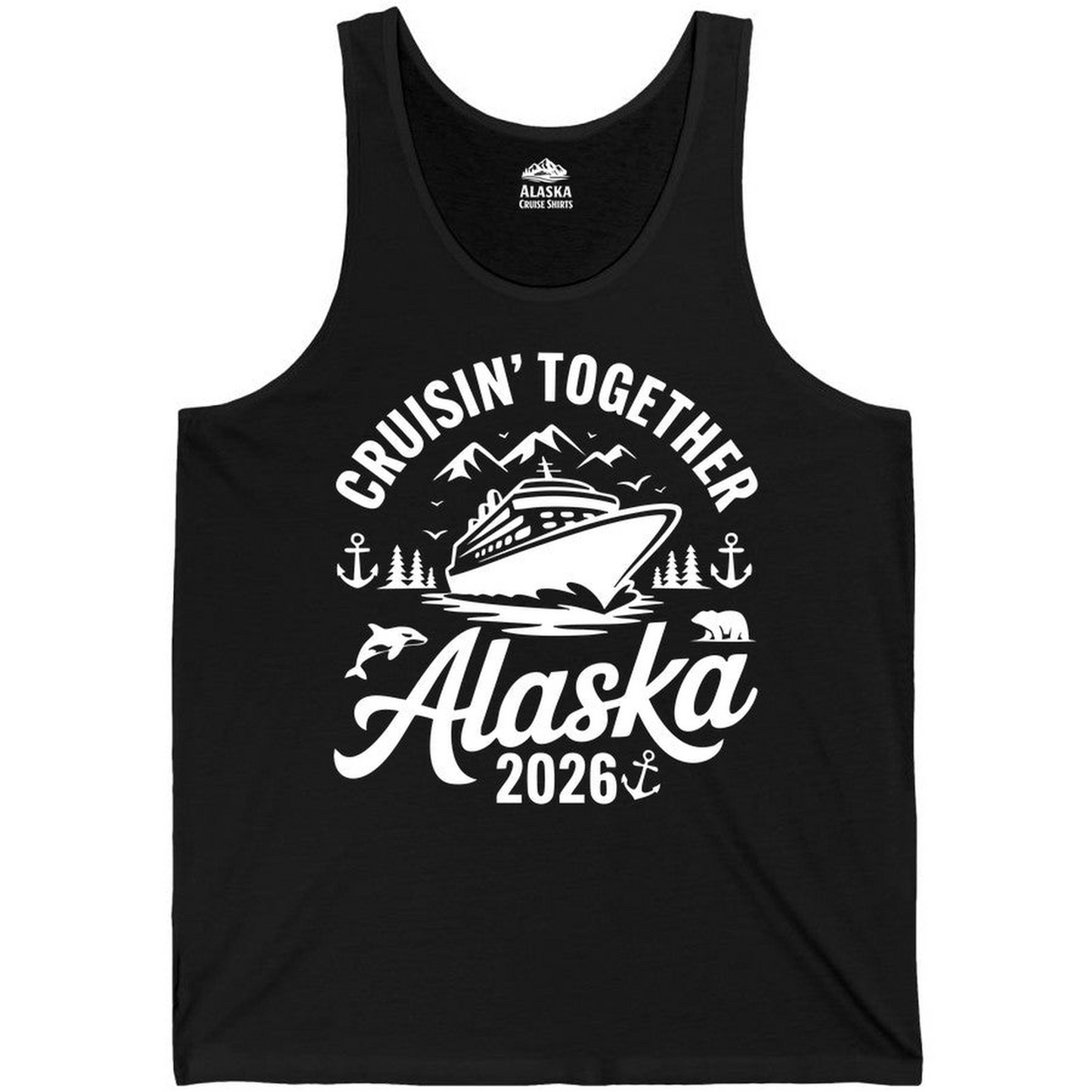 Alaska Cruise Adventure Shirt Tank Top – Alaska Cruise Shirts Close Up