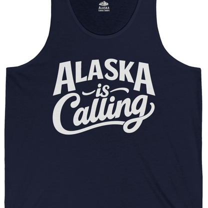 Alaska Is Calling Shirt Tank Top – Alaska Cruise Shirts Close Up