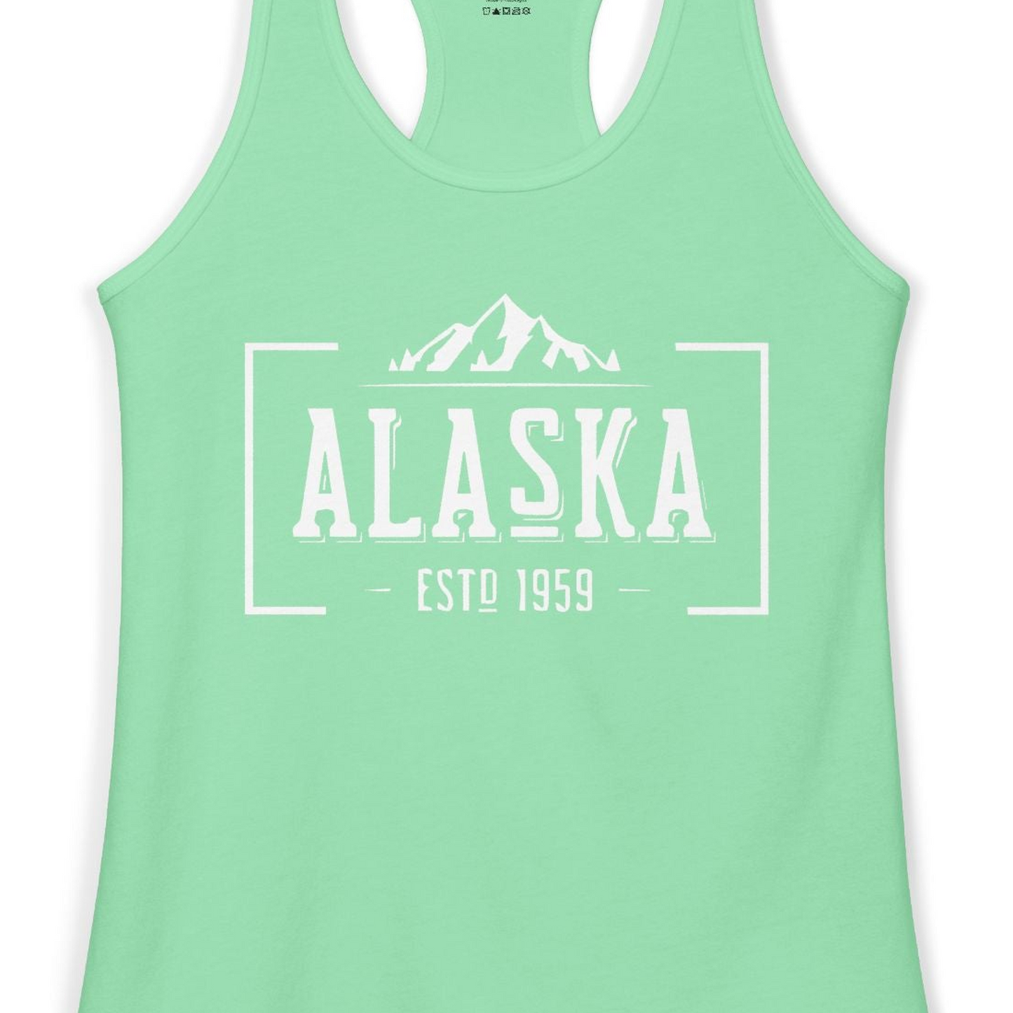 Vintage Alaska Estd 1959 Shirt Tank Top – Alaska Cruise Shirts Close Up