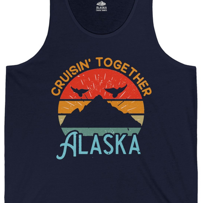 Retro Alaska Cruise Shirt Tank Top – Alaska Cruise Shirts Close Up