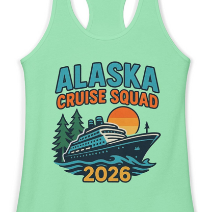 Alaska Cruise Squad Shirt Tank Top – Alaska Cruise Shirts Close Up