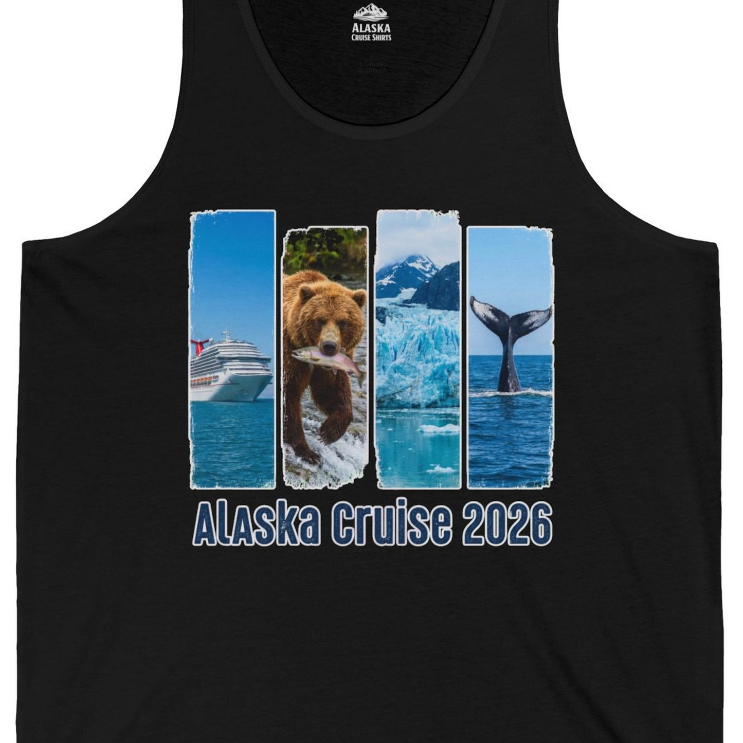 Alaska Cruise 2026 Wildlife Nature Adventure Vacation Shirt — Tank Top Tank Top – Alaska Cruise Shirts Close Up