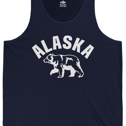 Alaska Bear Silhouette Wildlife Shirt Tank Top – Alaska Cruise Shirts Close Up