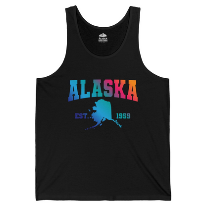 Retro Alaska Est 1959 Shirt Tank Top – Black – Alaska Cruise Shirts