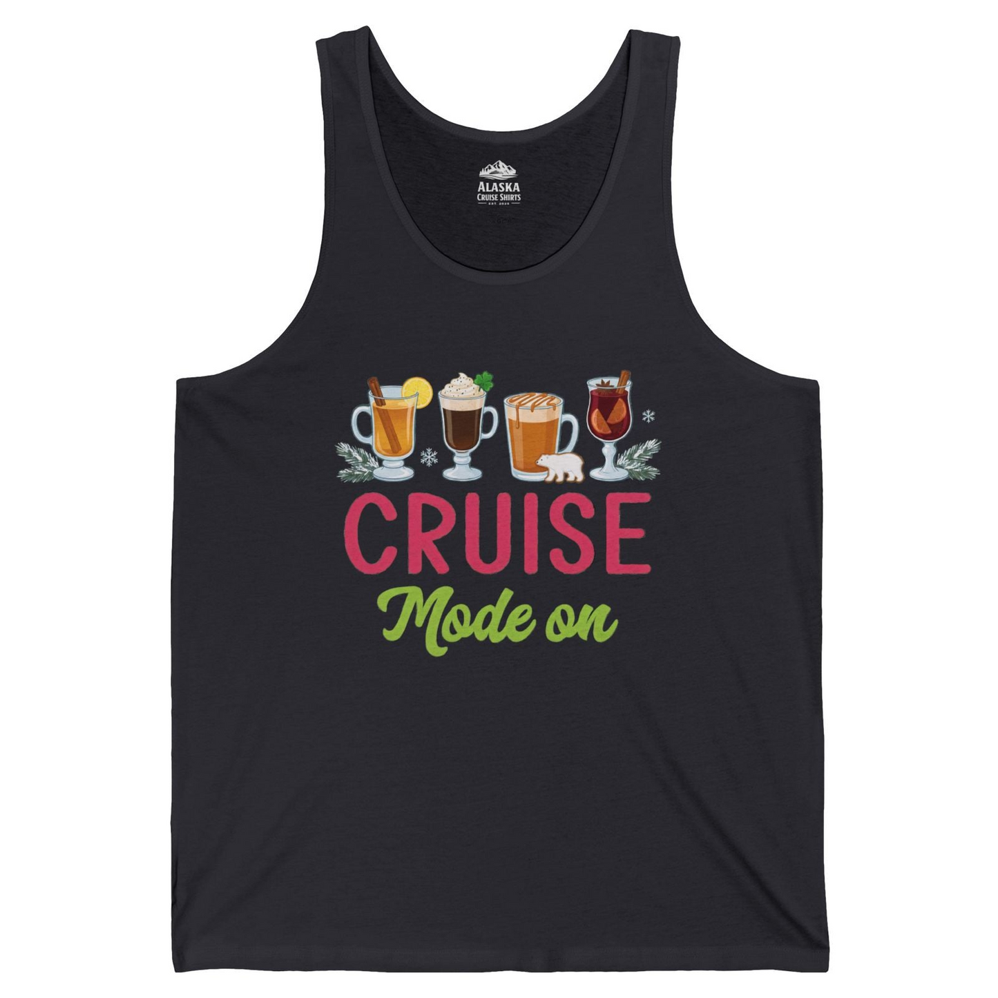 Cruise Mode On Shirt Tank Top – Dark Grey – Alaska Cruise Shirts