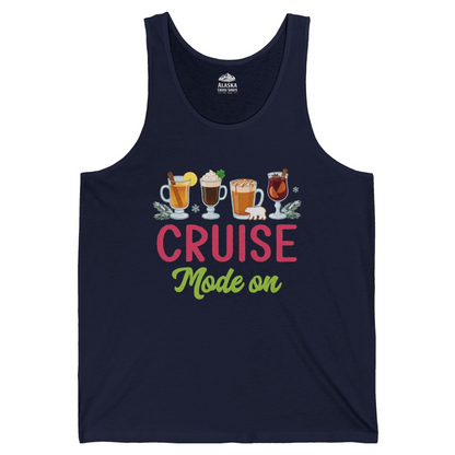 Cruise Mode On Shirt Tank Top – Navy – Alaska Cruise Shirts