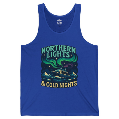 Northern Lights Alaska Cruise Ship Night Adventure Travel Shirt — Tank Top Tank Top – True Royal – Alaska Cruise Shirts
