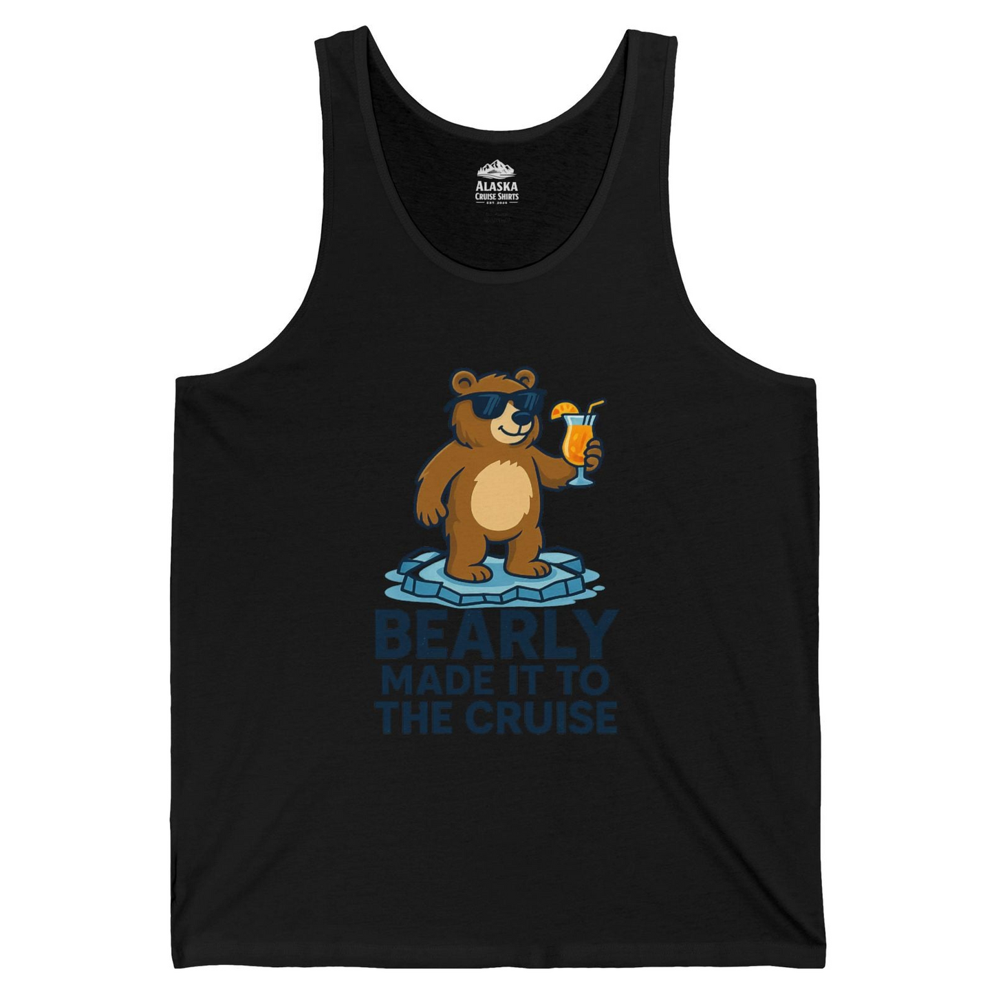 Bear Cruise Shirt Tank Top – Black – Alaska Cruise Shirts