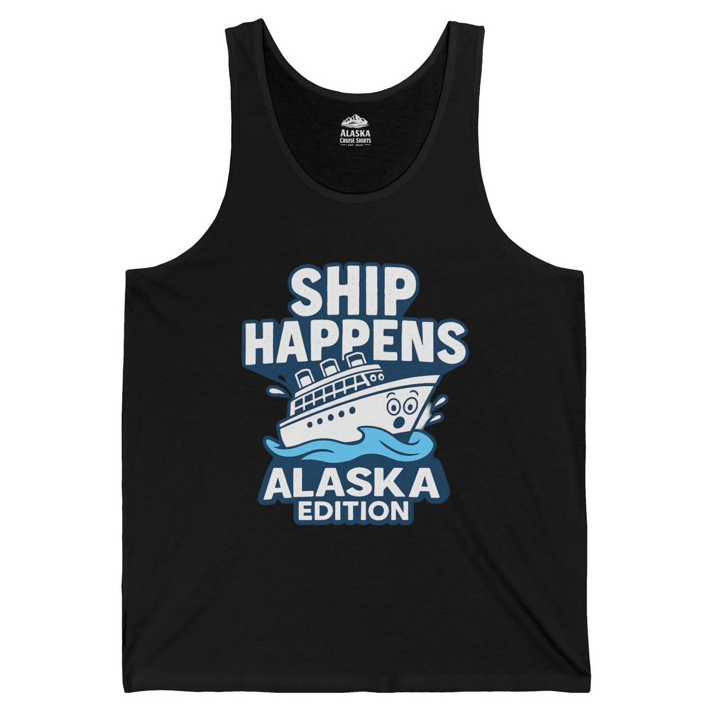 Ship Happens Alaska Cruise Shirt Tank Top – Black – Alaska Cruise Shirts