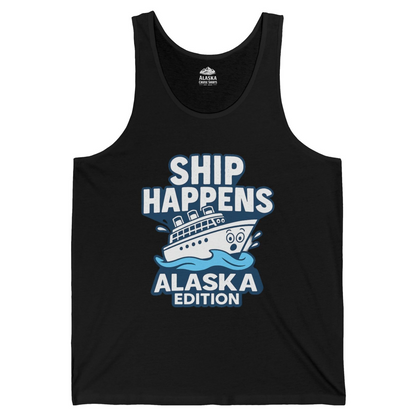 Ship Happens Alaska Cruise Shirt Tank Top – Black – Alaska Cruise Shirts