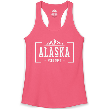 Vintage Alaska Estd 1959 Shirt Tank Top – Hot Pink – Alaska Cruise Shirts
