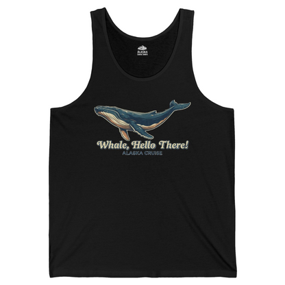 Whale Hello There Alaska Cruise tank top Tank Top – Black – Alaska Cruise Shirts